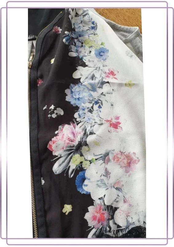 Top floreado LMV La Moda Es Para Ti T36 encaje y cremallera – photo 5